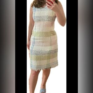 Chanel multicolor pastel tweed shift dress, Spring 2005 collection